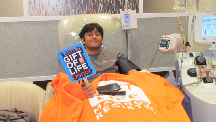 Gift of Life stem cell donor Sohan donated to help save the life of a patient battling blood cancer.