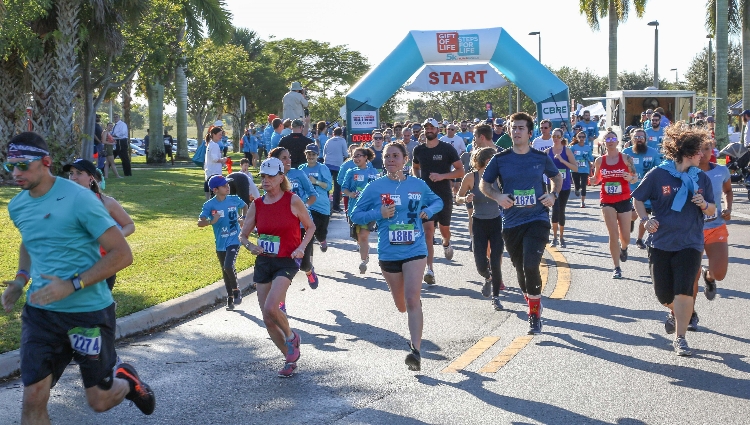 Gift of Life's Steps for Life 5k of South Florida was held in Boca Raton, Fla. on January 13, 2019.