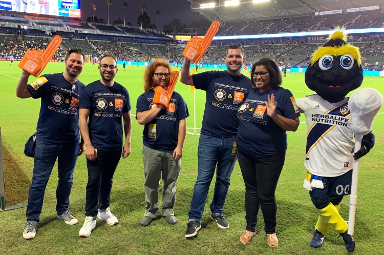 Gift of Life marrow and stem cell donors were recognized by the L.A. Galaxy on World Marrow Donor Day 2019.