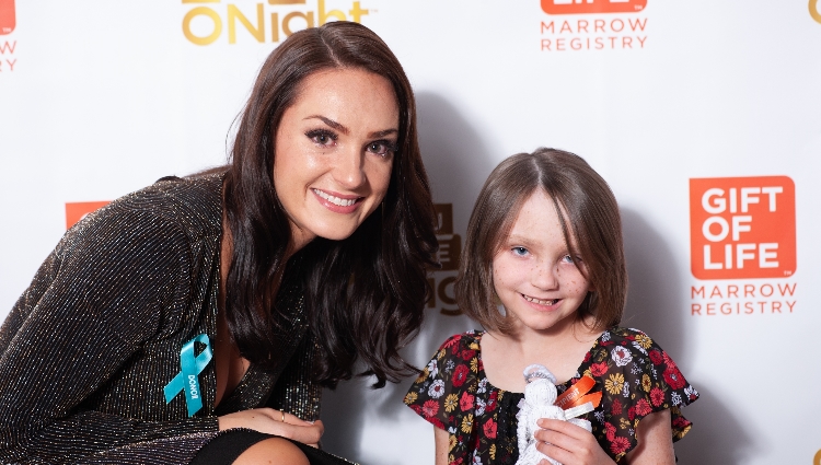 Holly Chislow donated stem cells to save the life of eight-year-old Lola Ross.