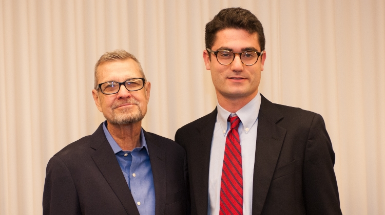 Mark Citron (l) received a blood stem cell transplant from Gift of Life donor Alex Leibowitz to cure leukemia.