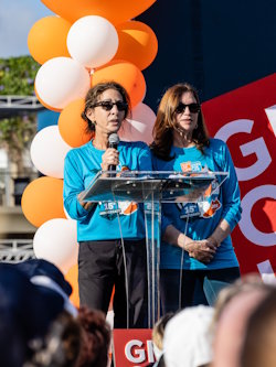 Steps for Life founders Dana Aberman and Donna Krasner have worked with Gift of Life to save blood cancer patients for more than 15 years. 