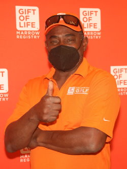 Former Miami Dolphin legend and Ring of Honor hold Mark Duper served as the Celebrity Co-Chair of Gift of Life Marrow Registry's annual golf tournament.