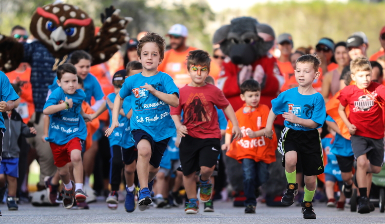 The Superhero Sprint is always a big hit with Gift of Life's youngest supporters. 