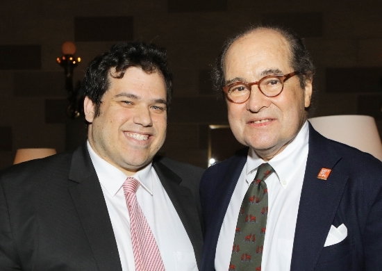 Dr. Stephen Colen (r) met his stem cell donor David Friedman (l) at Gift of Life Marrow Registry's gala in May 2017. Dr. Colen suffered from leukemia before the transplant. 