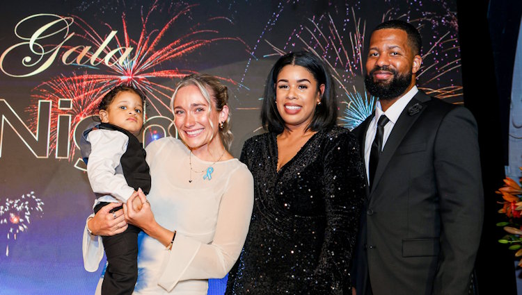 Gift of Life stem cell recipient Logan Rich-Aiken (2 years old) met his lifesaving donor Lindsay Wilson at Gift of Life's annual One Huge Night Gala in New York City on June 4, 2025. Logan's parents Justen and Jazzmine Rich-Aiken were highly emotional on meeting the woman who saved their son's life through a blood stem cell transplant. 
