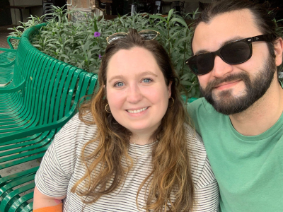 Rebekah donated blood stem cells through Gift of Life Marrow Registry to save the life of a man battling lymphoma. She and her husband enjoyed their stay in Florida during her "donation vacation."