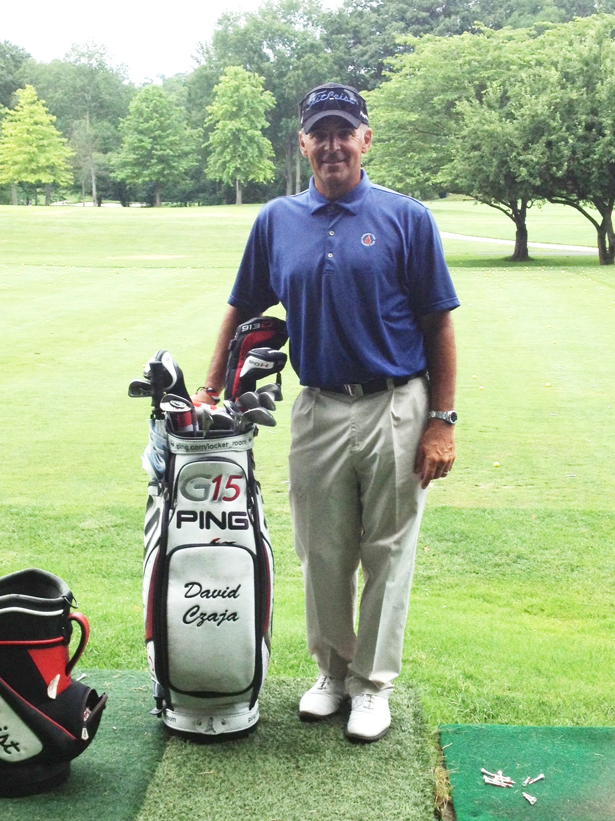 David, a professional golfer, donated stem cells to save a life. 