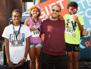 The Delgado family won medals in each of their age groups! 
