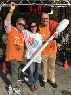 Gift of Life CEO Jay Feinberg with Steps for Life 5K 2016 Marshals Wendy and Steven Siegel. 