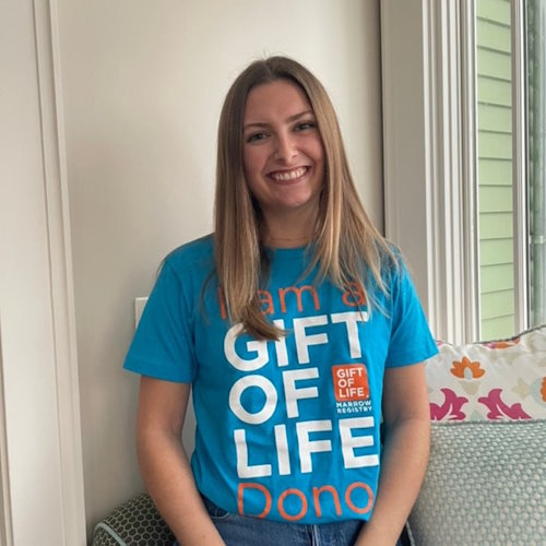 Gift of Life blood stem cell donor Juliette not only saved a woman's life through a transplant, she is studying to become a physician assistant.  