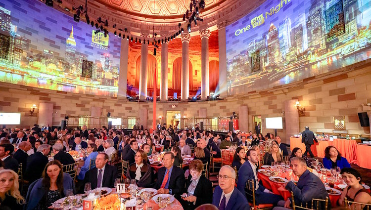 The magnificent historical Gotham Hall in New York City served as the venue for Gift of LIfe's annual One Huge Night Gala. 