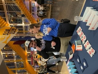 Fans attending the Nov. 19, 2022 Nashville Predators game had the opportunity to visit a Gift of Life table to complete a cheek swab kit and join the marrow registry. 