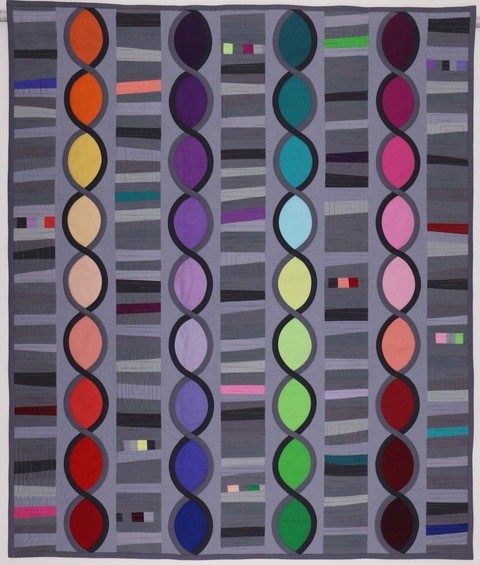 Quilt by Betsy Vinegrad, "Sideways Spare Change"