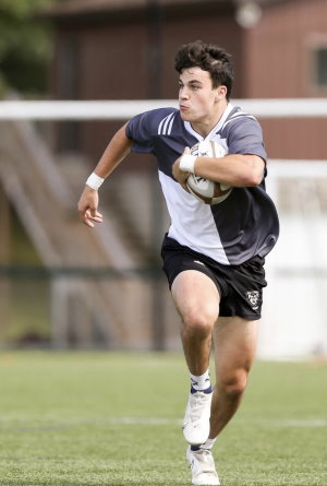 Gift of Life Marrow Registry stem cell donor Conor is a student at St. Bonaventure University where is is also on the rugby team, shown here during a game. 