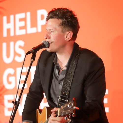 Musician NIck Marzock entertained guests at Gift of Life Marrow Registry's 2023 One Huge Night Gala in Los Angeles. 