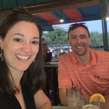 Gift of Life Marrow Registry stem cell donor Paige and her husband enjoyed their "donation vacation" in Delray Beach, Fla.  Gift of Life stem cell donors may choose the Adelson Collection Center in South Florida as their collection center. 