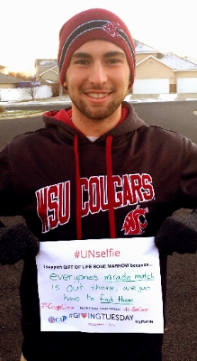 Aaron served as the first Gift of Life Campus Ambassador at Washington State University.