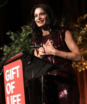 Broadway actress Jackie Burns served as Master of Ceremonies at Gift of Life Marrow Registry's 2022  One Huge Night Gala in New York City. 