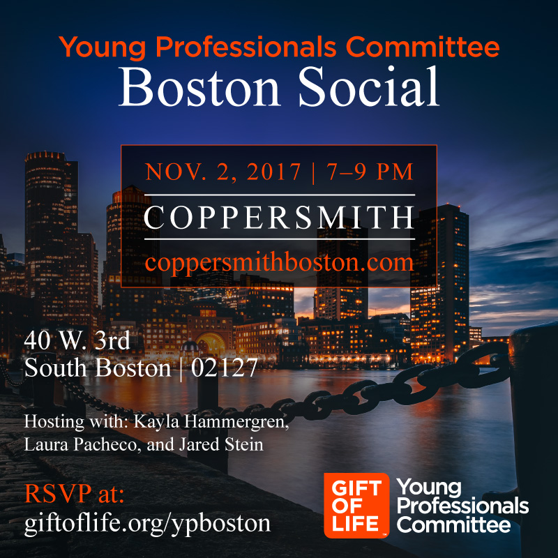 Event YP Boston Social Gift of Life
